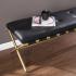Clairvoix Faux Leather Bench