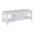 Wyndcliff White Upholstered Storage Bench