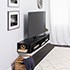 Black 70 in. Wide Wall Mounted TV Stand