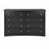 Prepac Sonoma 8-Drawer Dresser, Black