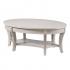 Laverly Traditional Oval Cocktail Table - Whitewash
