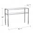 Metal/Glass Console Table - Silver