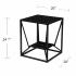 Argall Square Glass-Top End Table