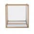 Horten Square Glass-Top End Table