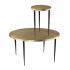 Judmont Round End Table w/ Embossed Top