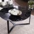 Saxelby Faux Marble Cocktail Table
