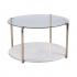 Avenida Cocktail Table - Glam Style - Warm Gold