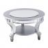 Lindsay Glam Mirrored Round Cocktail Table