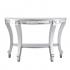 Lindsay Mirrored Demilune Console Table