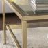 Keller Square Metal/Glass Open Shelf Cocktail Table