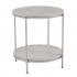 Silas Round Faux Stone End Table