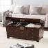 Nailhead Cocktail Table Trunk - Espresso
