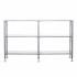 Jaymes Metal/Glass 3-Tier Console Table/Media Stand - Silver