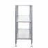 Jaymes Metal/Glass 3-Tier Console Table/Media Stand - Silver