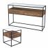 Olivern Glass-Top Console Table w/ Storage