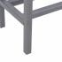 Darrin Narrow Long Console Table w/ Mirrored Top - Gunmetal Gray