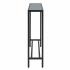 Darrin Narrow Long Console Table w/ Mirrored Top - Black