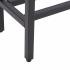 Darrin Narrow Long Console Table w/ Mirrored Top - Black