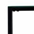 Darrin Narrow Mini Console Table w/ Mirrored Top - Black