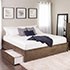 Select Drifted Gray King 4-Post Platform Bed with 2 Drawers Thumbnail
