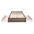 Select Drifted Gray Queen 4-Post Platform Bed with 2 Drawers
