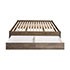 Select Drifted Gray Queen 4-Post Platform Bed with 4 Drawers