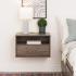 Prepac Floating Nightstand With Open Shelf, Drifted Gray Thumbnail