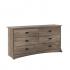 Salt Spring 6-Drawer Dresser in Drifted Gray