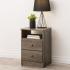 Astrid 2-Drawer Nightstand, Drifted Gray