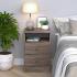 Astrid 2-Drawer Nightstand, Drifted Gray