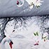 Duvet Cover Set, King Size Pictorial Bedding, Dolce Mela - Mute Swan DM705K