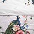 Duvet Cover Set, Queen size Floral Bedding, Dolce Mela - Peacock DM706Q