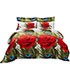 Duvet Cover Set, King Size Floral Bedding, Dolce Mela - Romeo DM711K