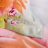 King Size Duvet Cover Set, 6 Piece Luxury Floral Bedding, Dolce Mela  Innocence  DM723K