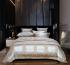 Duvet Cover 6 Piece Set Jacquard Bedding, King Size - Rouen by Dolce Mela