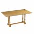 Edenderry Farmhouse Folding Trestle Console to Dining Table - Natural Oak