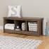 Cubby Bench, Drifted Gray