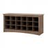 Shoe Cubby Bench, Drifted Gray