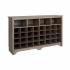60 inch Shoe Cubby Console, Drifted Grey