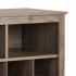 60 inch Shoe Cubby Console, Drifted Grey
