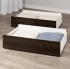 Select Espresso Queen/King Storage Drawers  Set of 2 on Wheels Thumbnail
