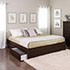 Select Espresso King 4-Post Platform Bed with 2 Drawers Thumbnail