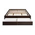 Select Espresso King 4-Post Platform Bed with 4 Drawers