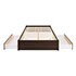 Select Espresso Queen 4-Post Platform Bed with 2 Drawers