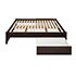 Select Espresso Queen 4-Post Platform Bed with 2 Drawers
