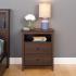 Yaletown 2-Drawer Tall Nightstand, Espresso Thumbnail