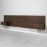 Series 9 King Wall Mounted Headboard System with 2 Night Stands in Espresso