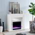 Stadderly Mirrored Color Changing Fireplace