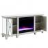Toppington Mirrored Fireplace Media Console