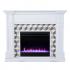 Darvingmore Color Changing Fireplace w/ Marble Surround